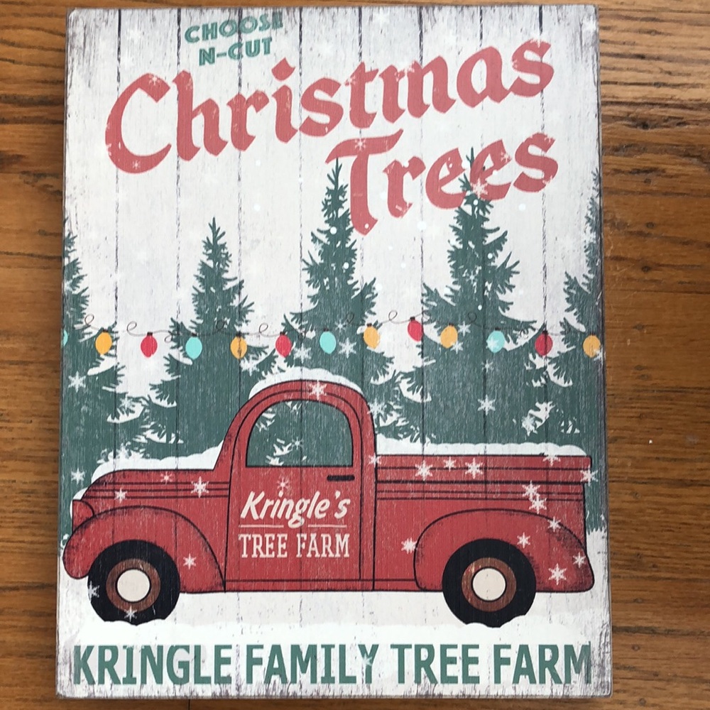 Christmas decorative wooden sign￼